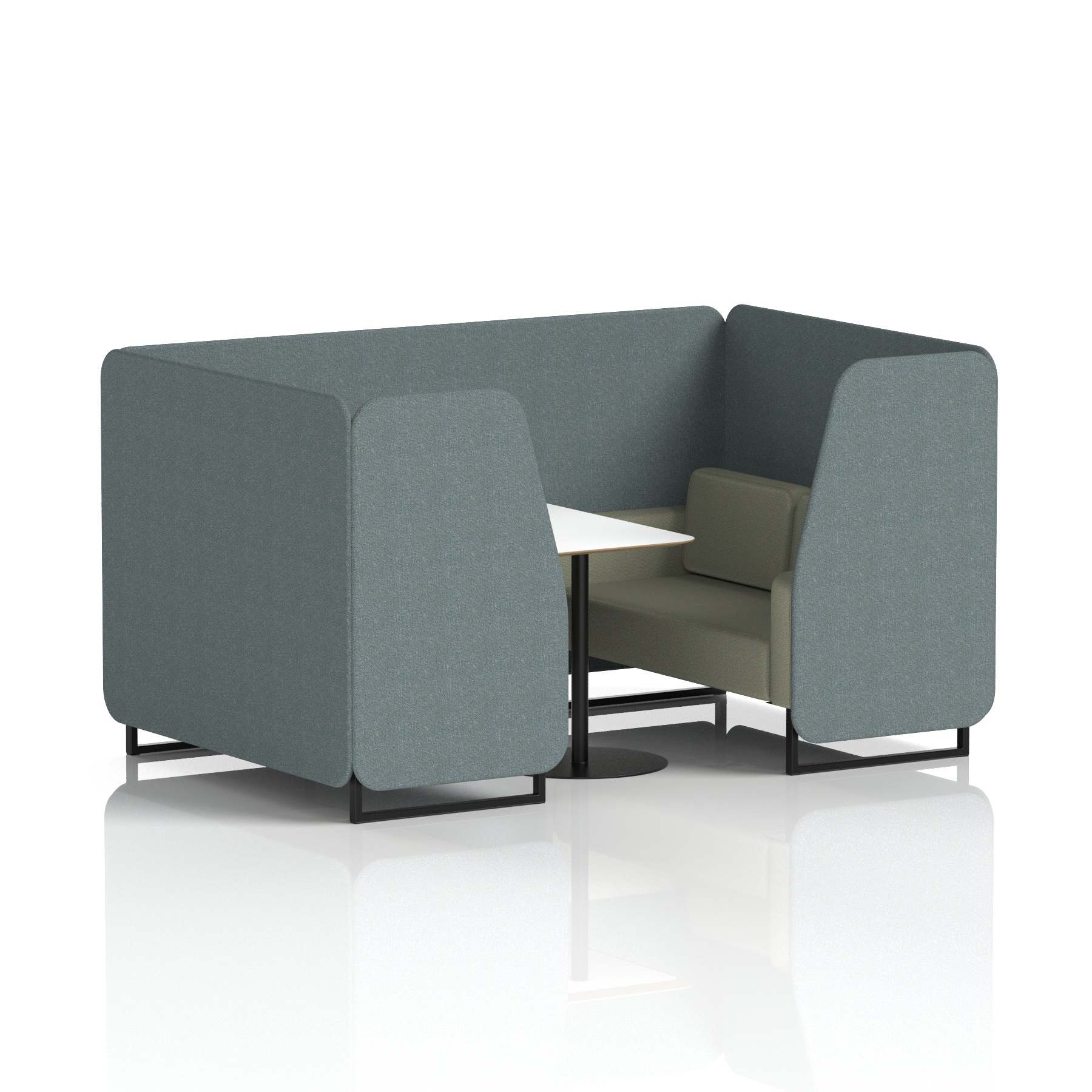Brixworth Booth With White Table In Two Tone