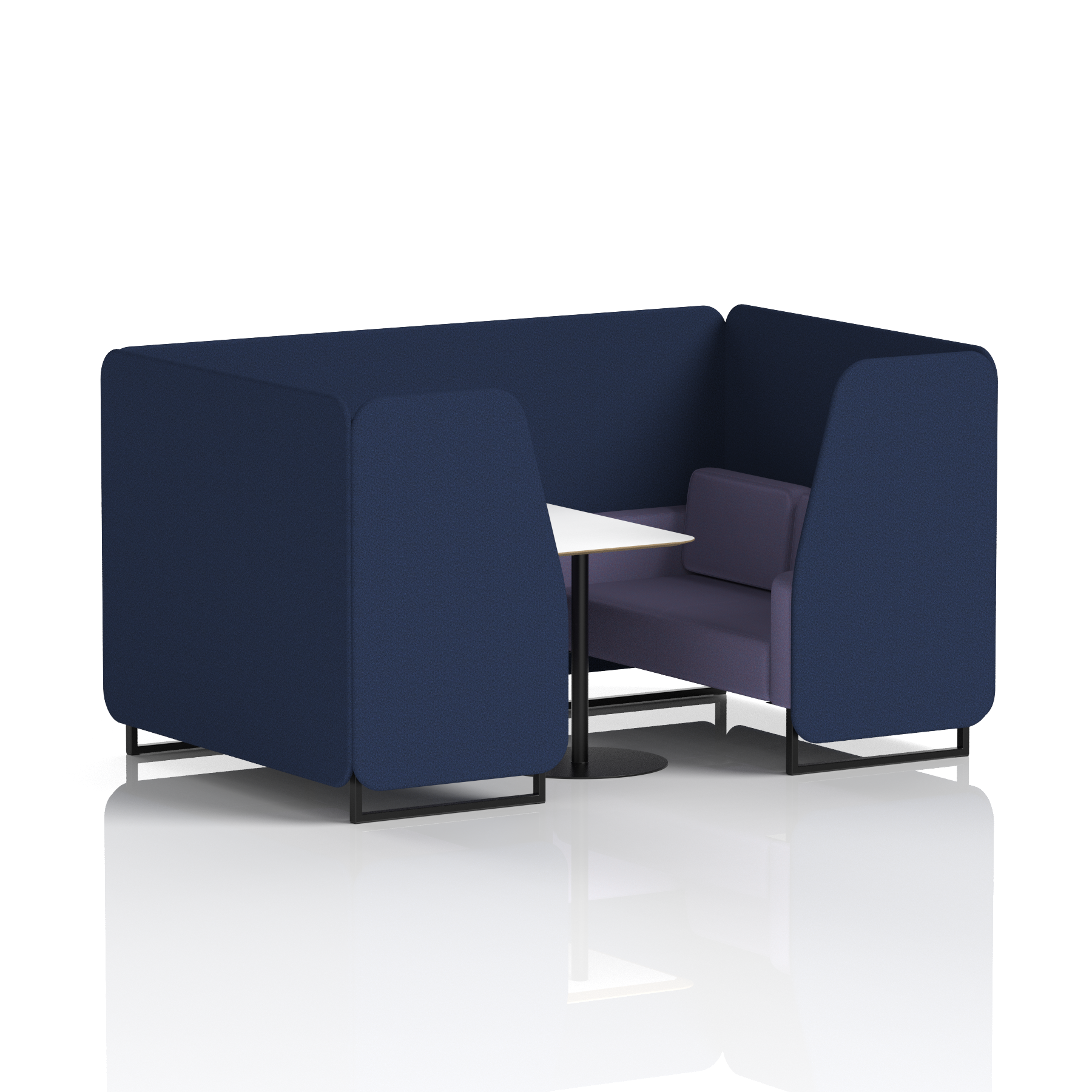 Brixworth Booth With White Table In Two Tone
