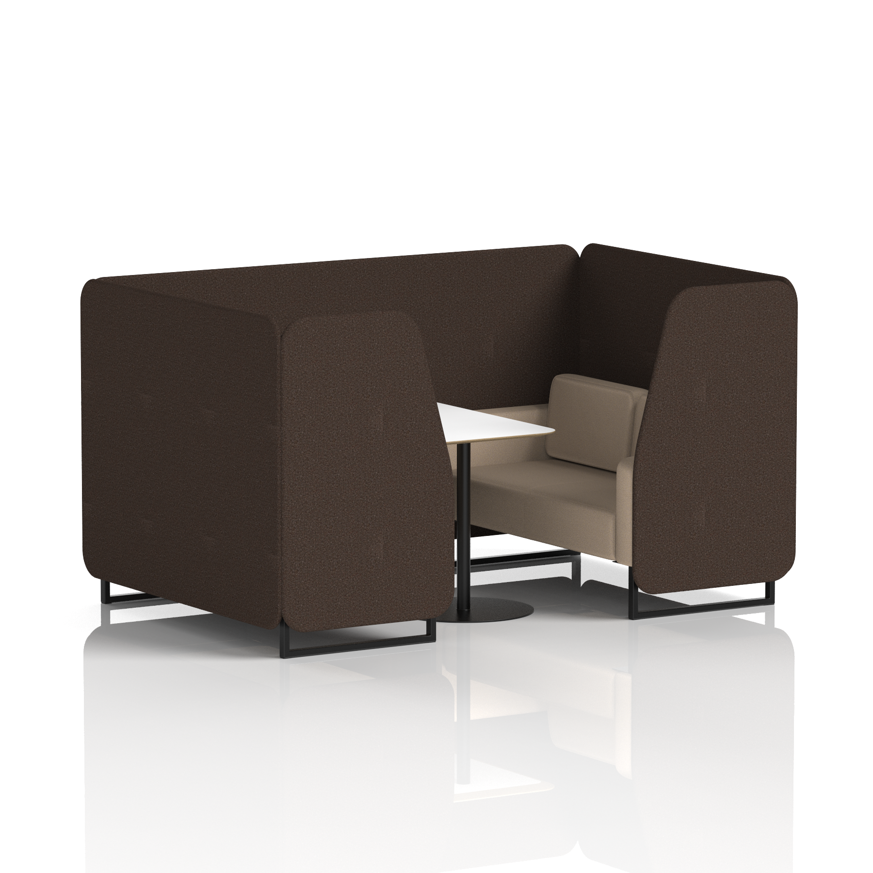 Brixworth Booth With White Table In Two Tone