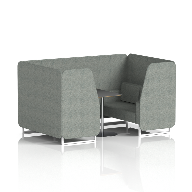 Brixworth Booth With Black Table In Single Tone