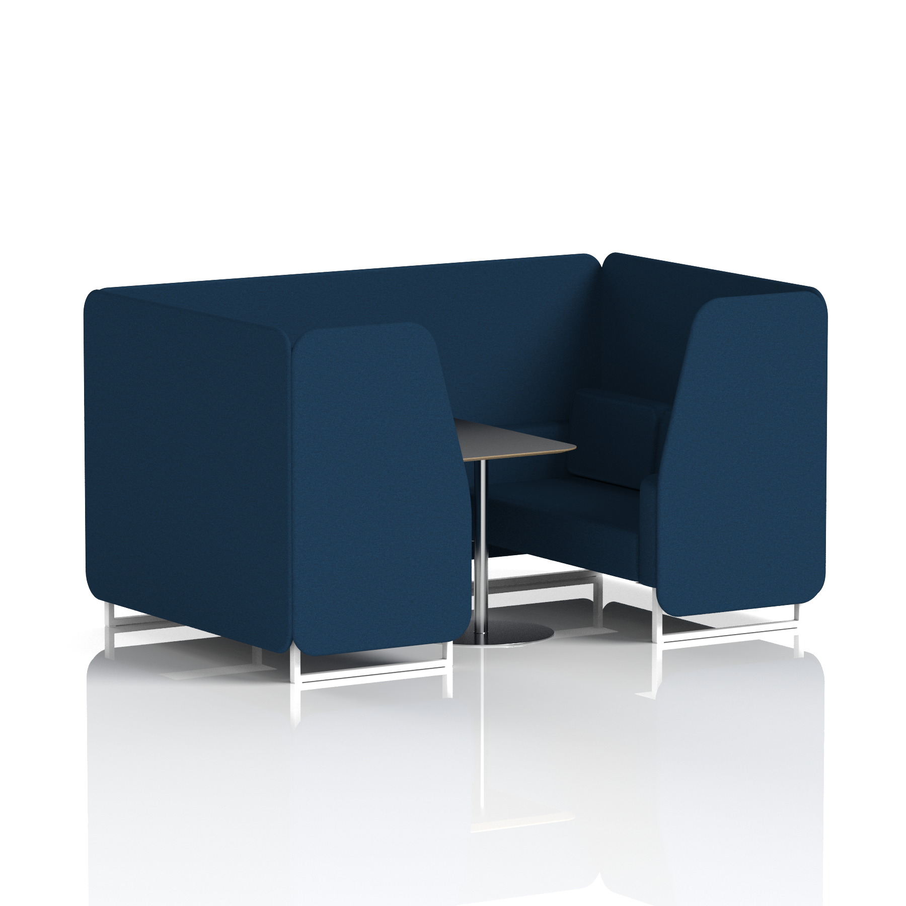 Brixworth Booth With Black Table In Single Tone