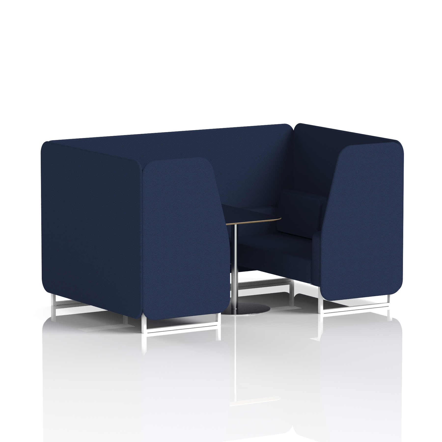 Brixworth Booth With Black Table In Single Tone