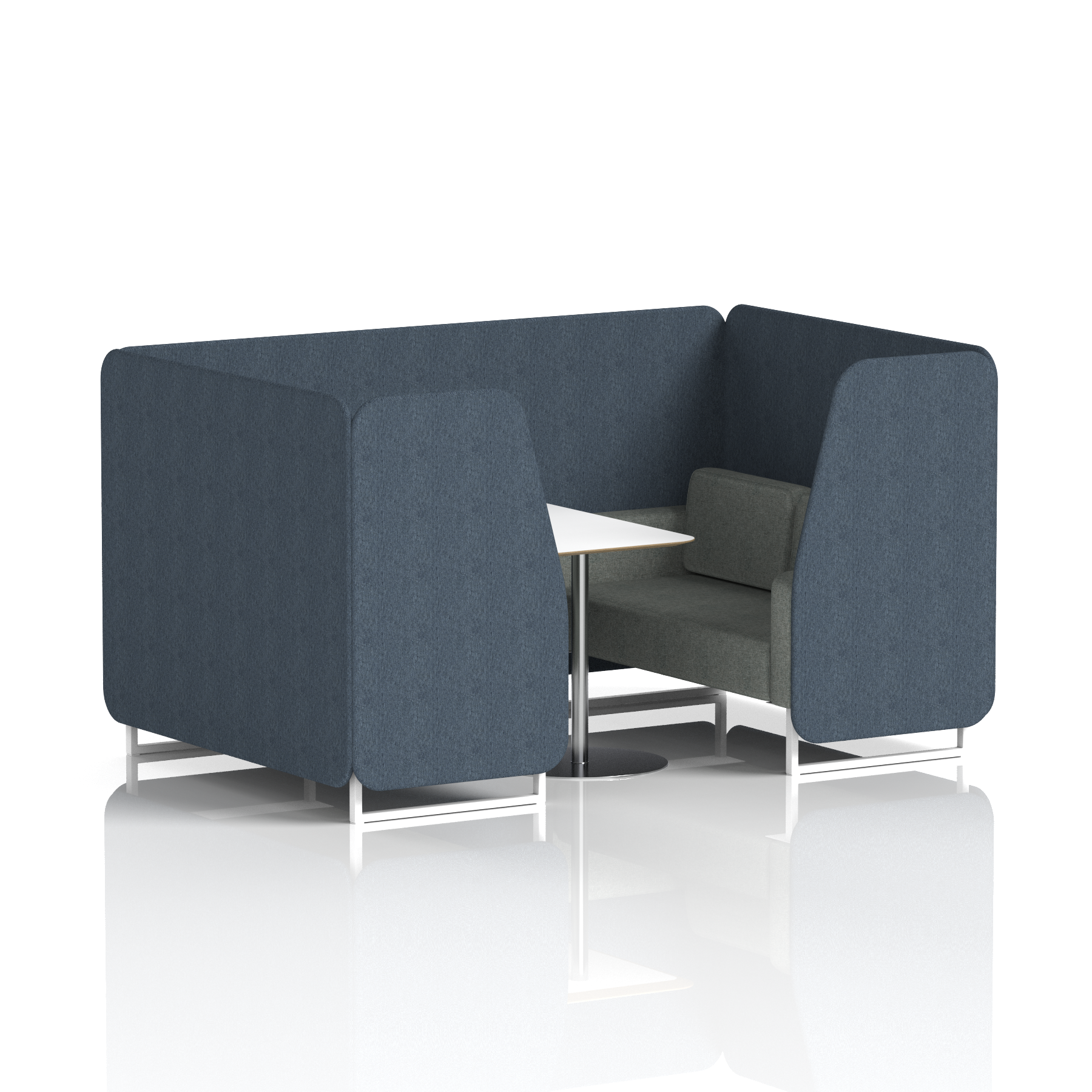 Brixworth Booth With White Table In Two Tone