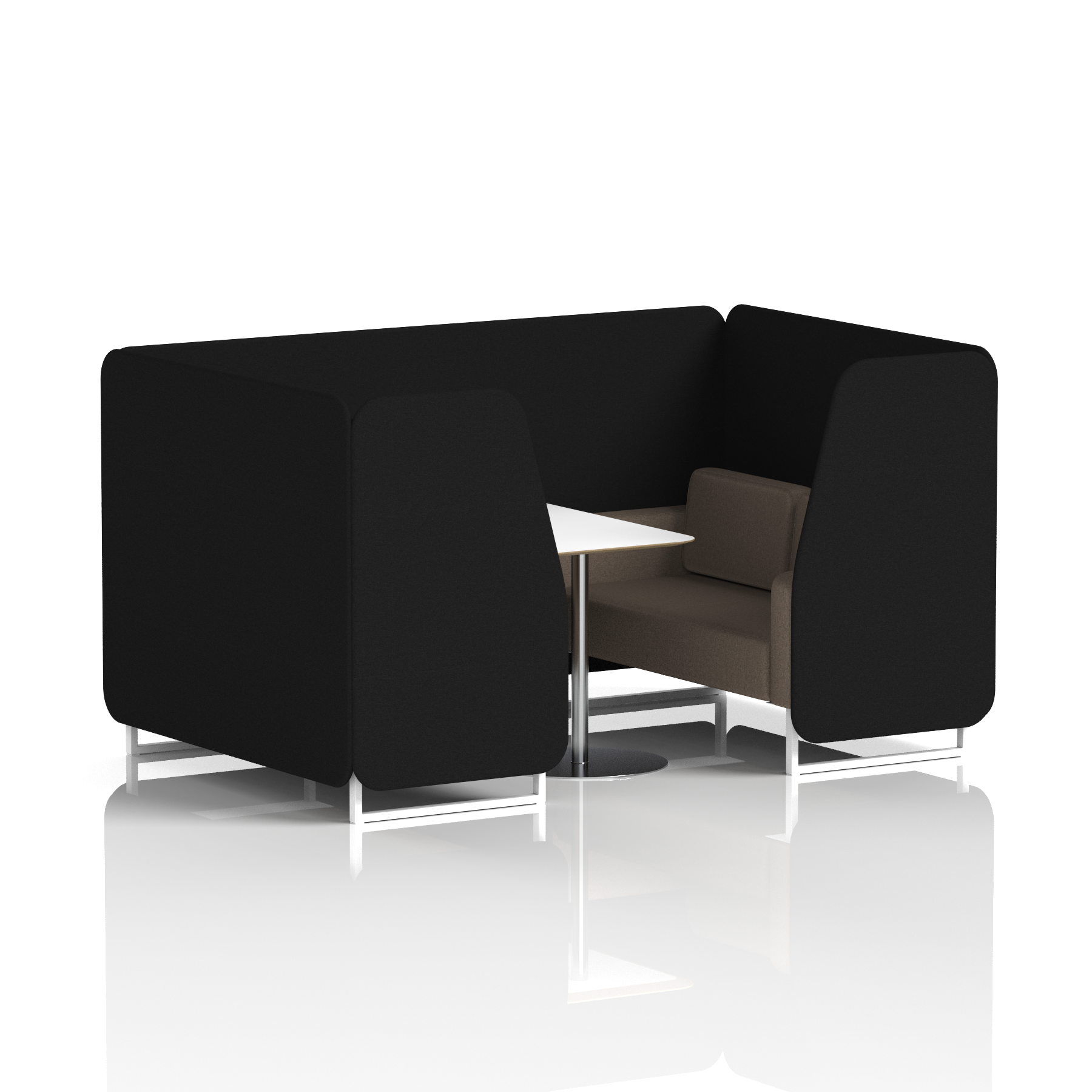 Brixworth Booth With White Table In Two Tone