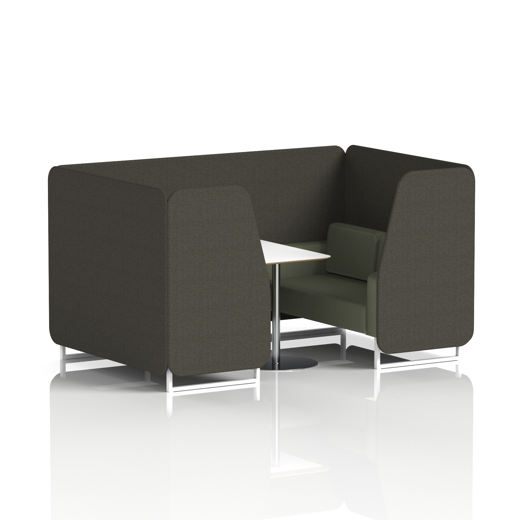 Brixworth Booth With White Table In Two Tone