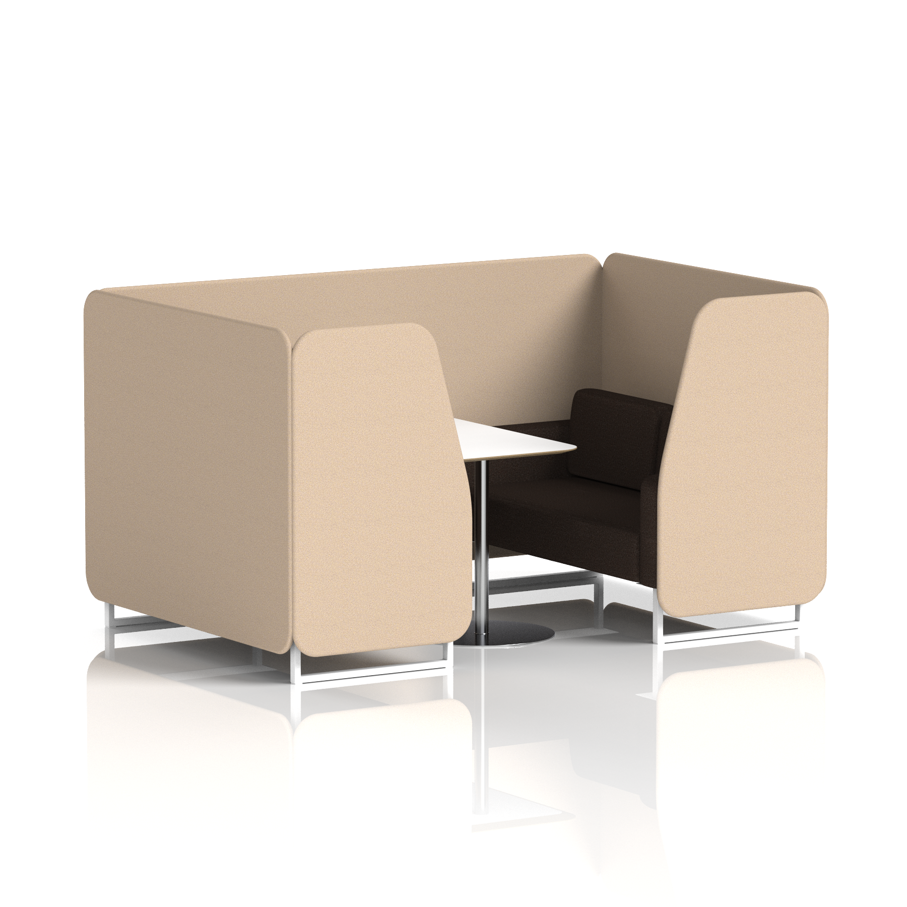 Brixworth Booth With White Table In Two Tone