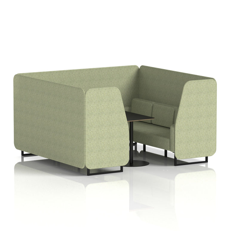 Brixworth Booth With Black Table In Single Tone