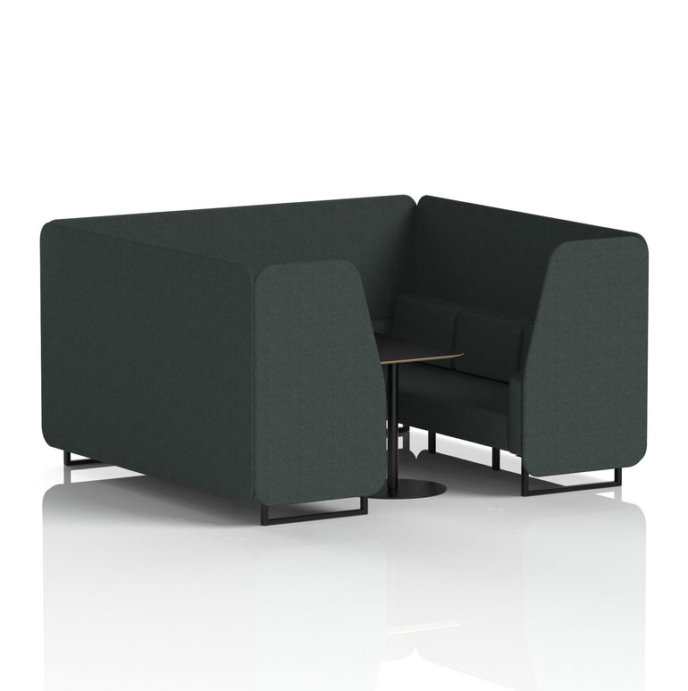 Brixworth Booth With Black Table In Single Tone