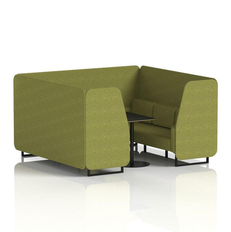 Brixworth Booth With Black Table In Single Tone