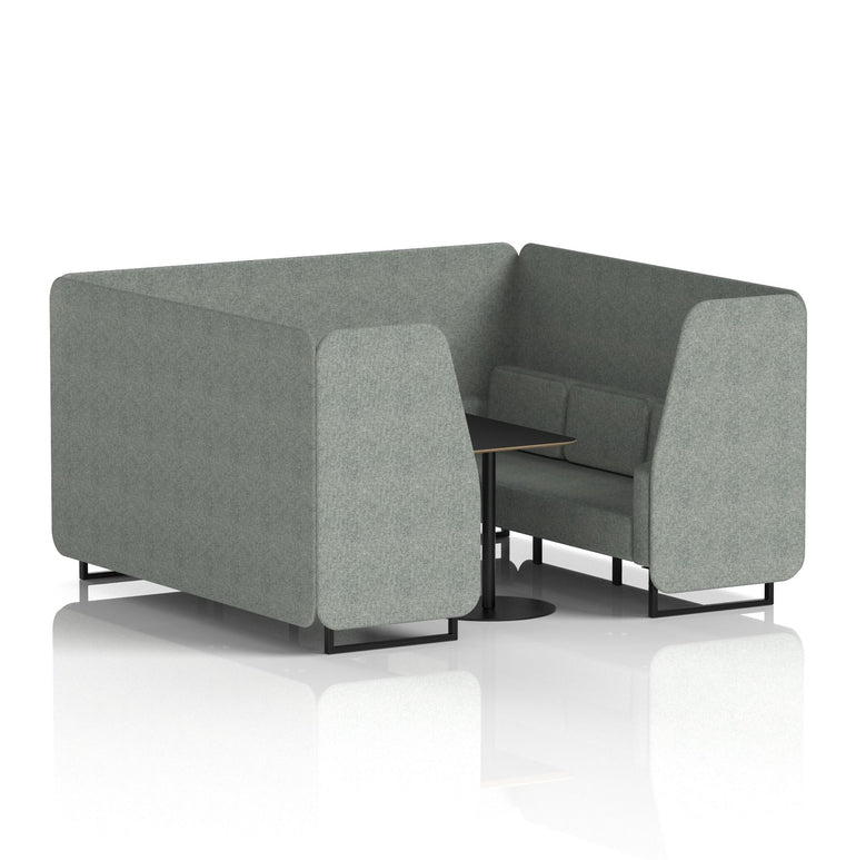 Brixworth Booth With Black Table In Single Tone