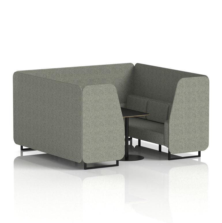 Brixworth Booth With Black Table In Single Tone