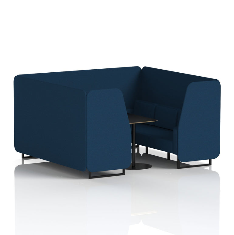 Brixworth Booth With Black Table In Single Tone