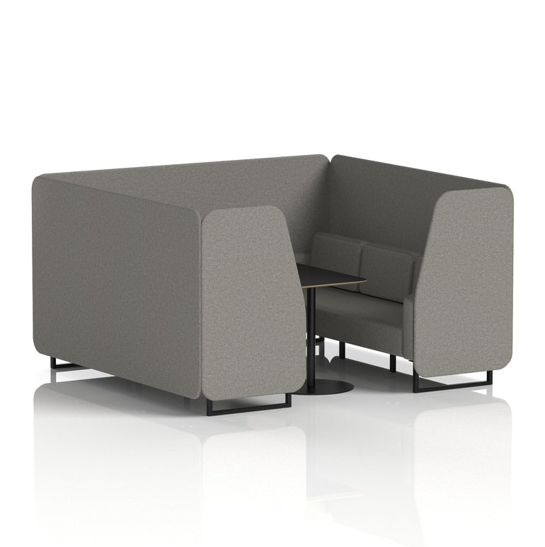 Brixworth Booth With Black Table In Single Tone