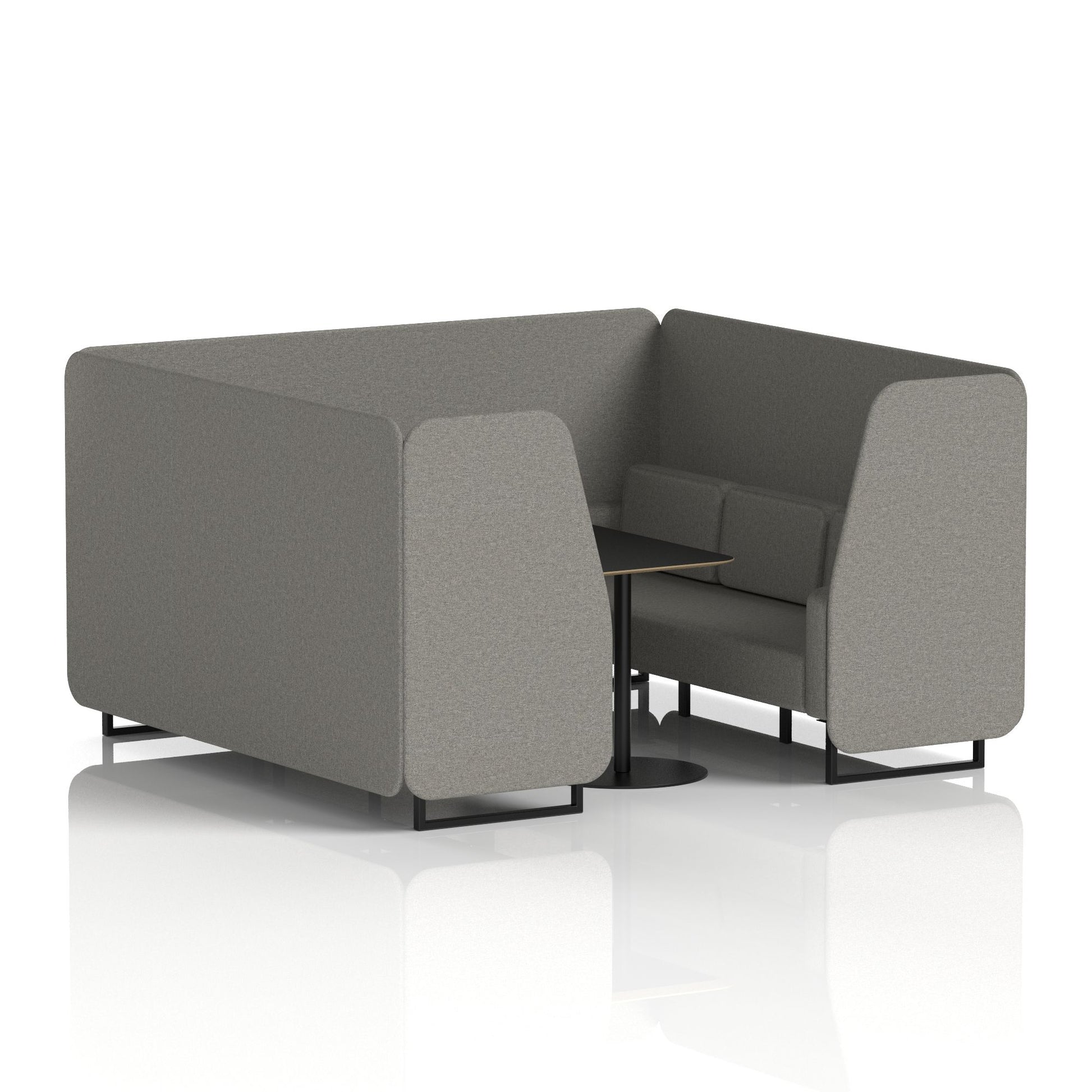Brixworth Booth With Black Table In Single Tone