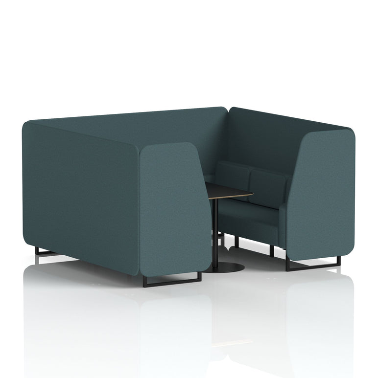 Brixworth Booth With Black Table In Single Tone