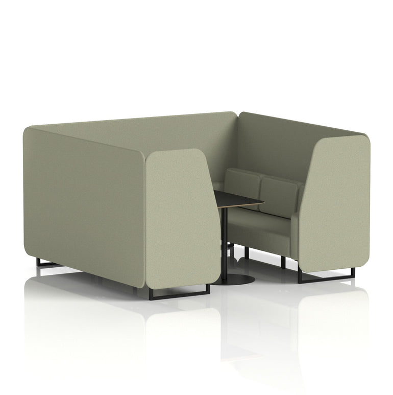 Brixworth Booth With Black Table In Single Tone