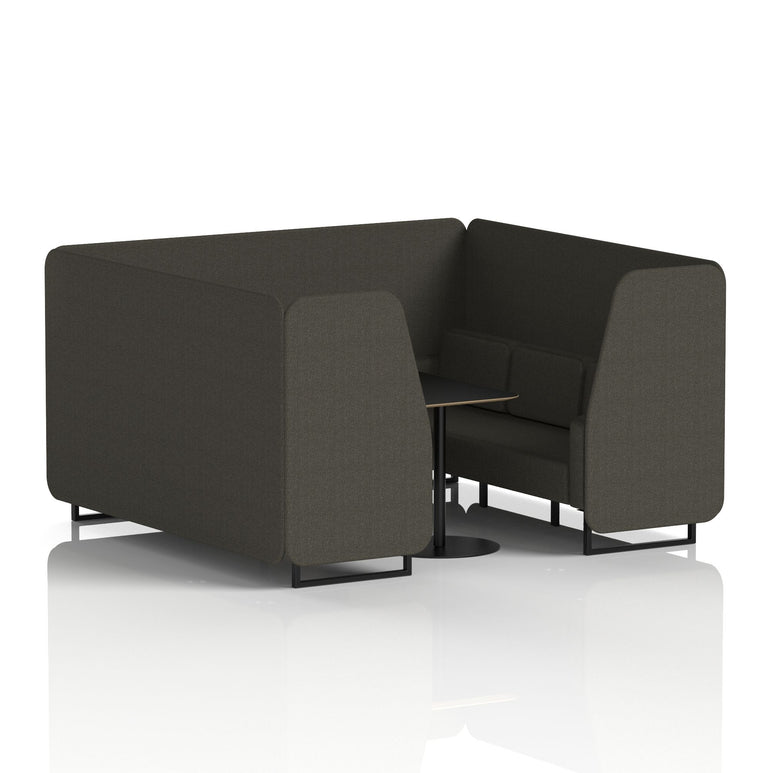 Brixworth Booth With Black Table In Single Tone
