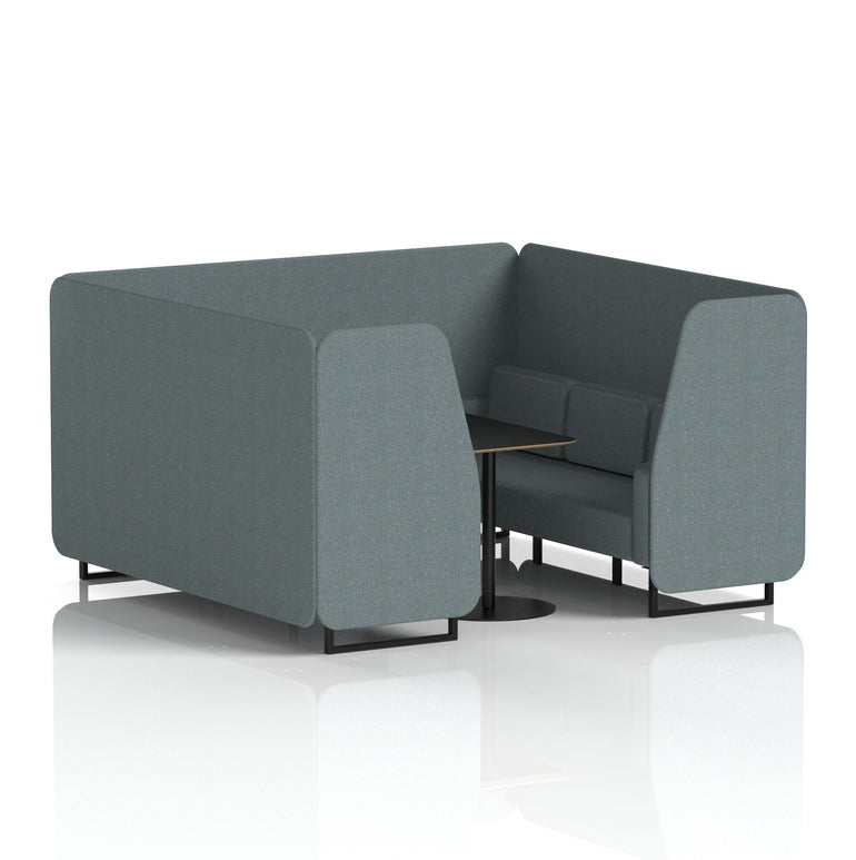 Brixworth Booth With Black Table In Single Tone