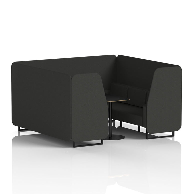 Brixworth Booth With Black Table In Single Tone