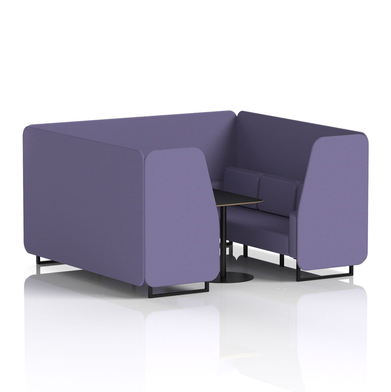 Brixworth Booth With Black Table In Single Tone