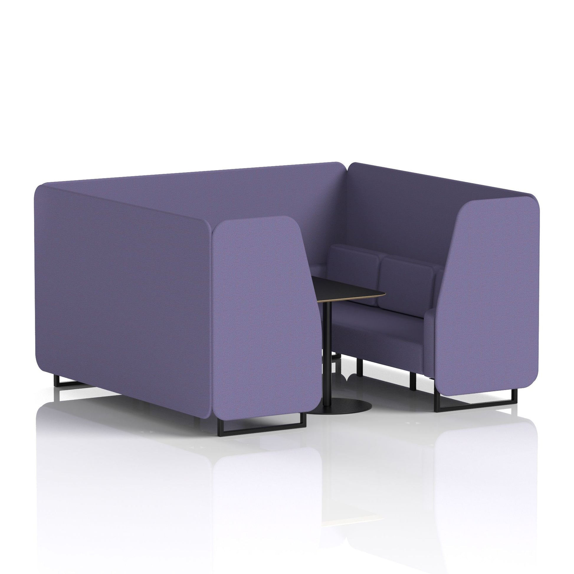 Brixworth Booth With Black Table In Single Tone