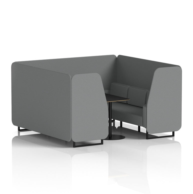 Brixworth Booth With Black Table In Single Tone