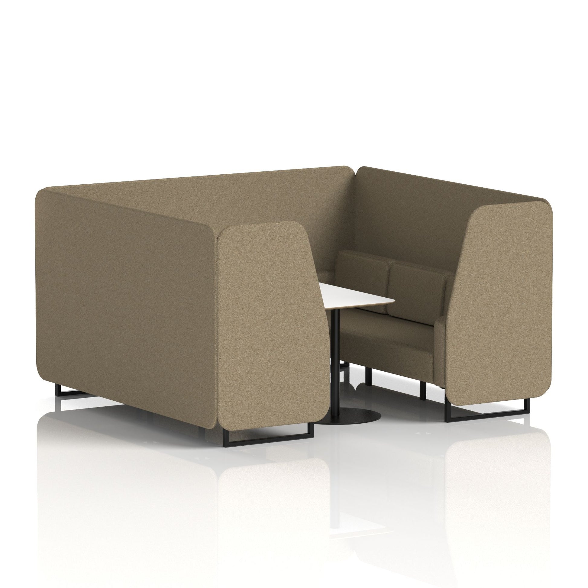 Brixworth Booth With White Table In Single Tone
