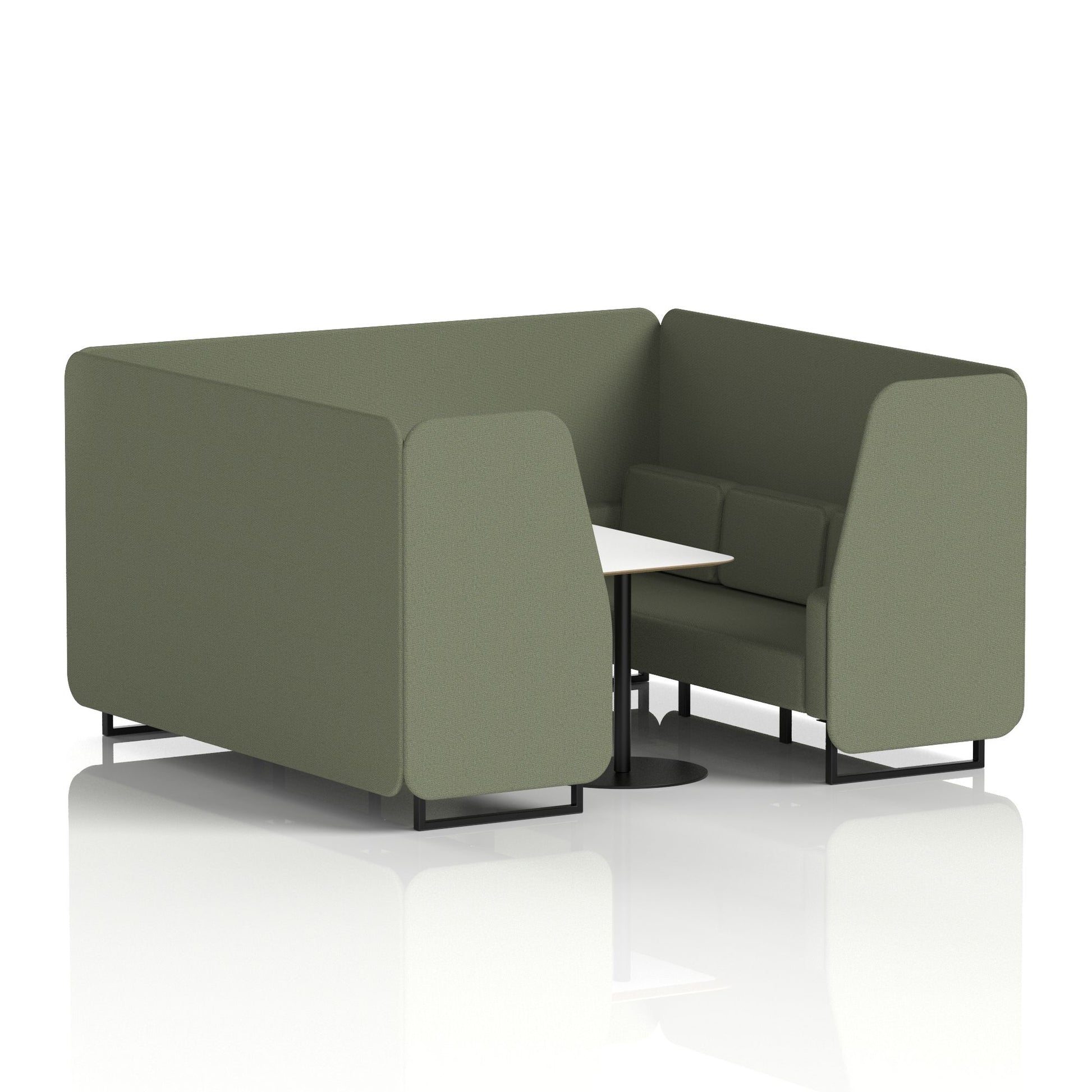 Brixworth Booth With White Table In Single Tone