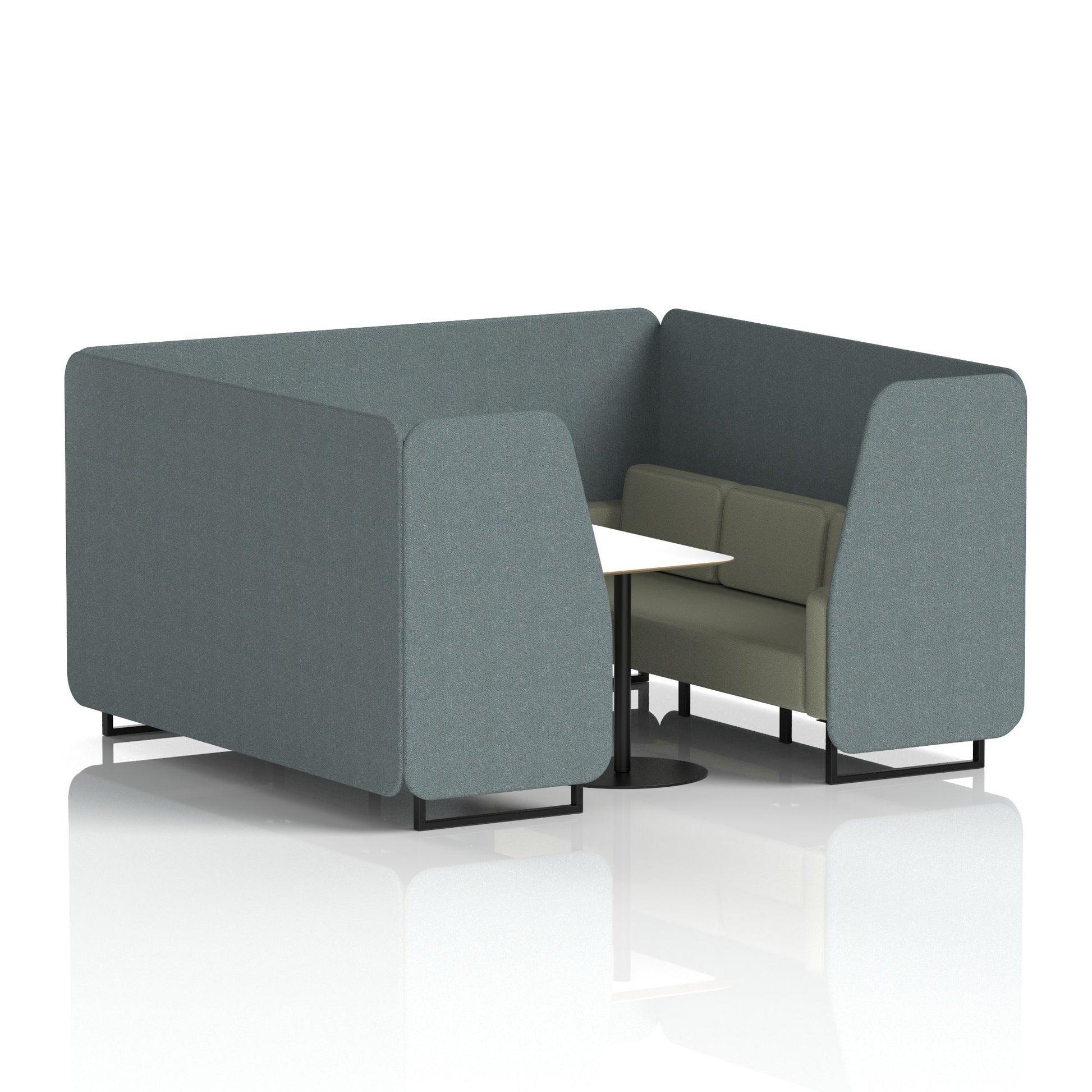 Brixworth Booth With White Table In Two Tone
