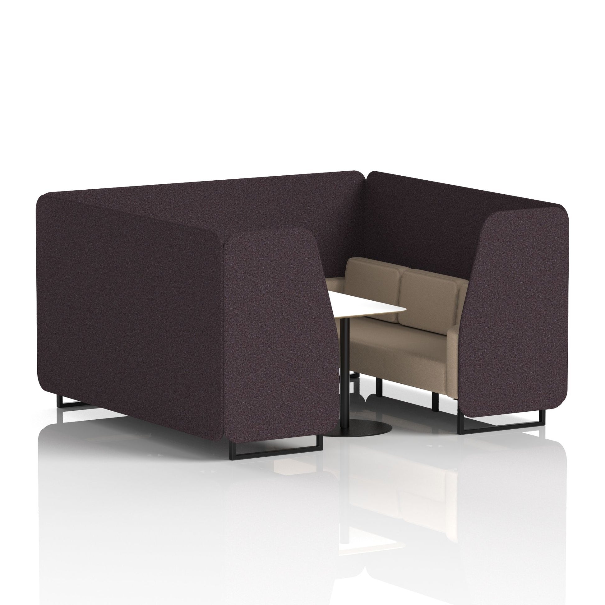 Brixworth Booth With White Table In Two Tone
