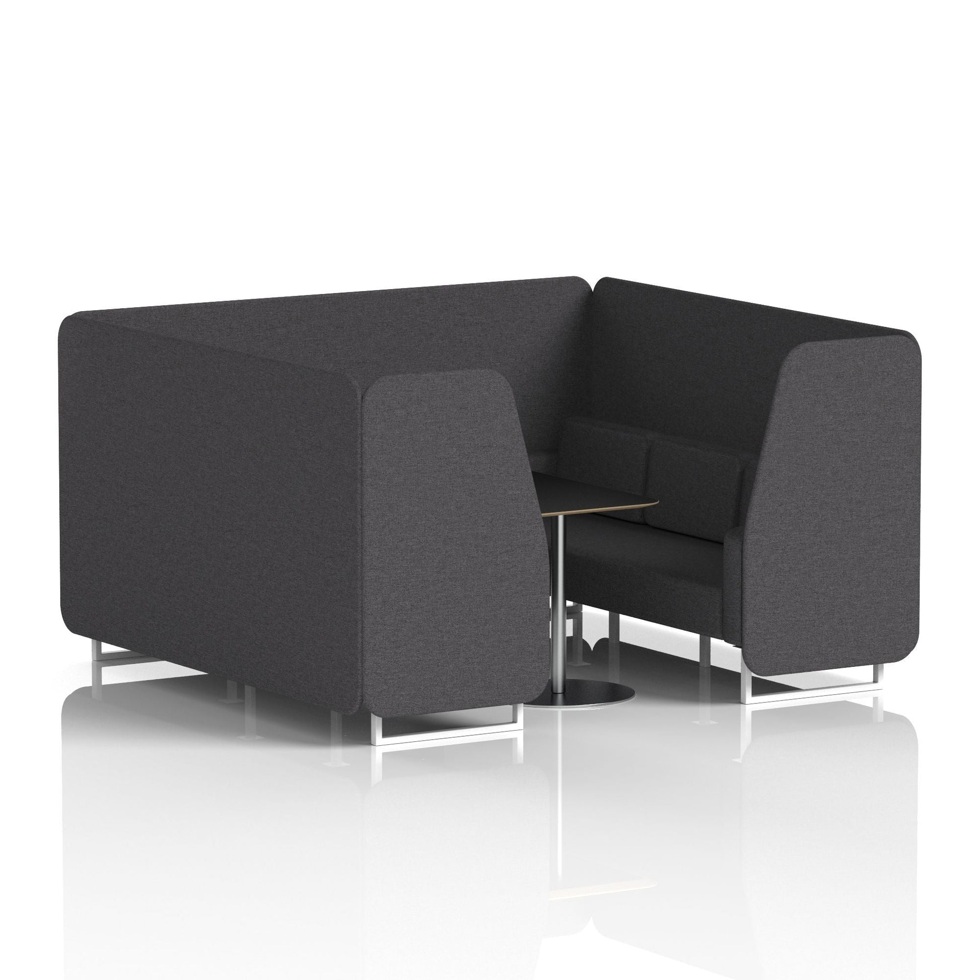 Brixworth Booth With Black Table In Single Tone