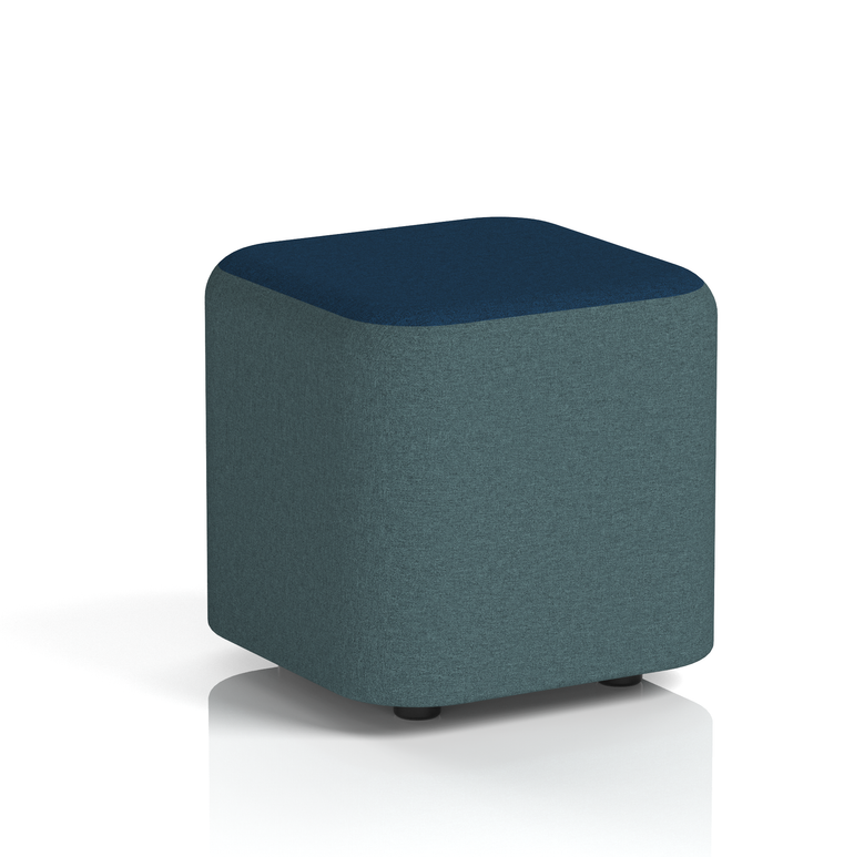 Harlestone Square Stool in Two Tone