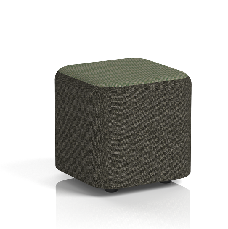 Harlestone Square Stool in Two Tone