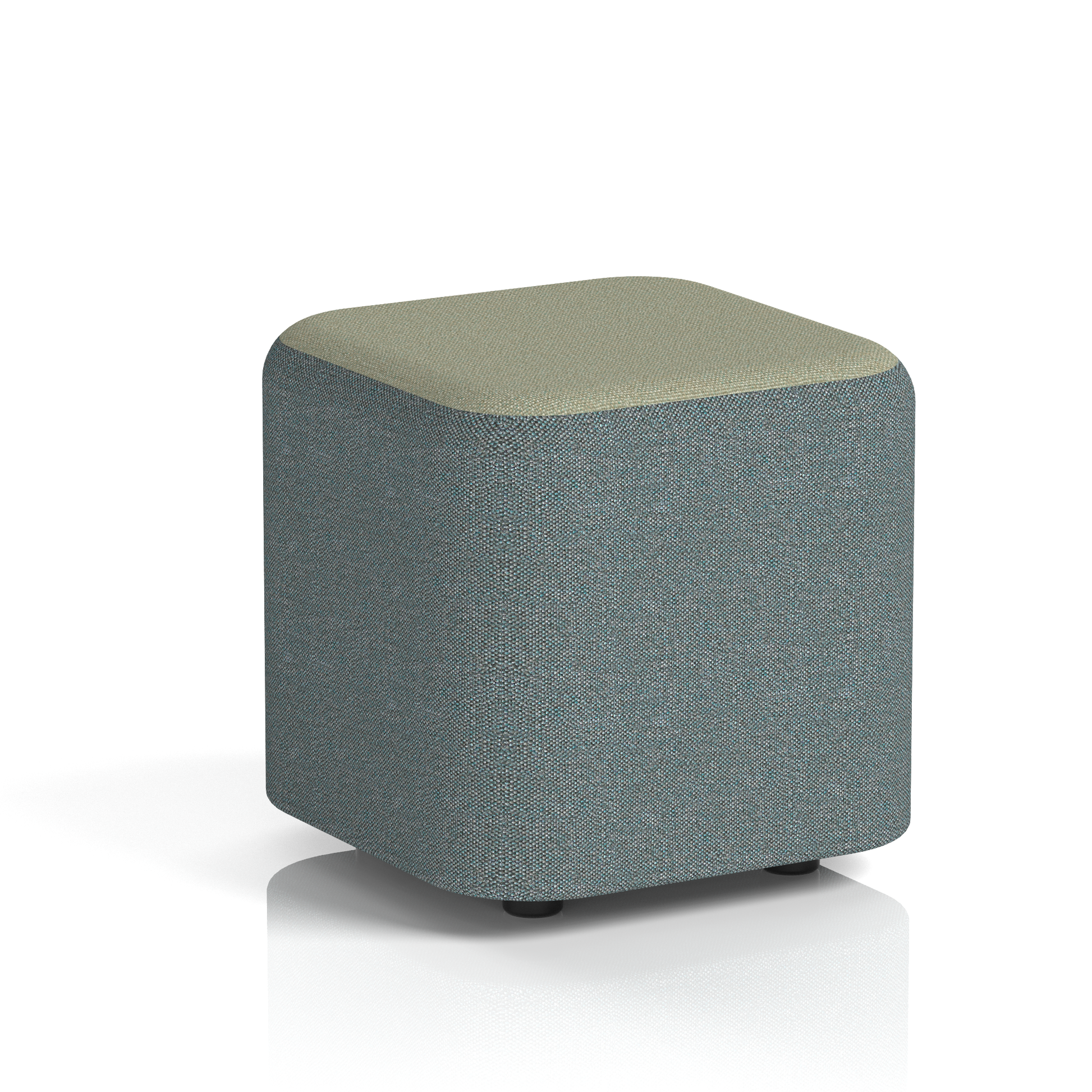 Harlestone Square Stool in Two Tone