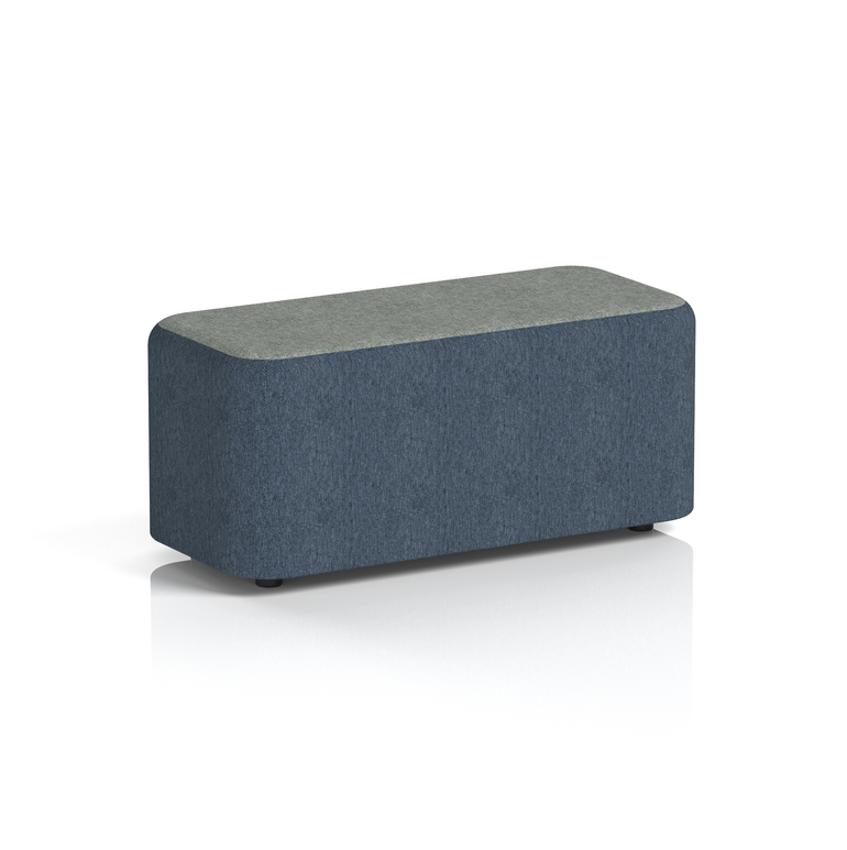 Harlestone Rectangular Stool in Two Tone