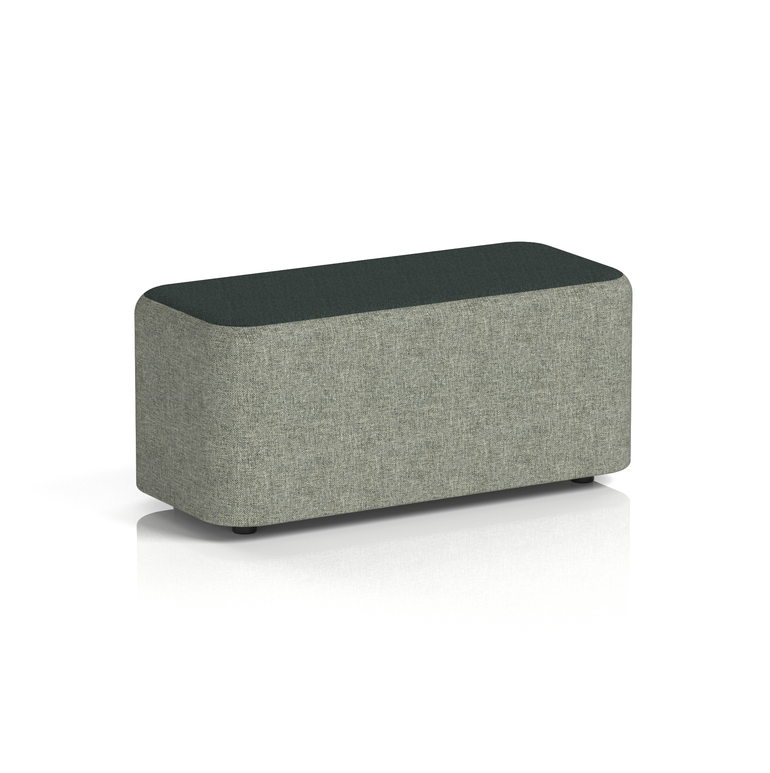 Harlestone Rectangular Stool in Two Tone