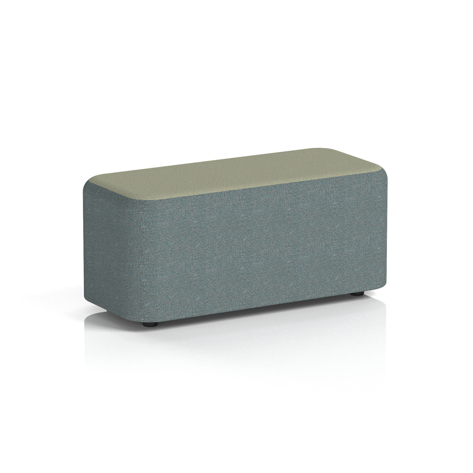 Harlestone Rectangular Stool in Two Tone