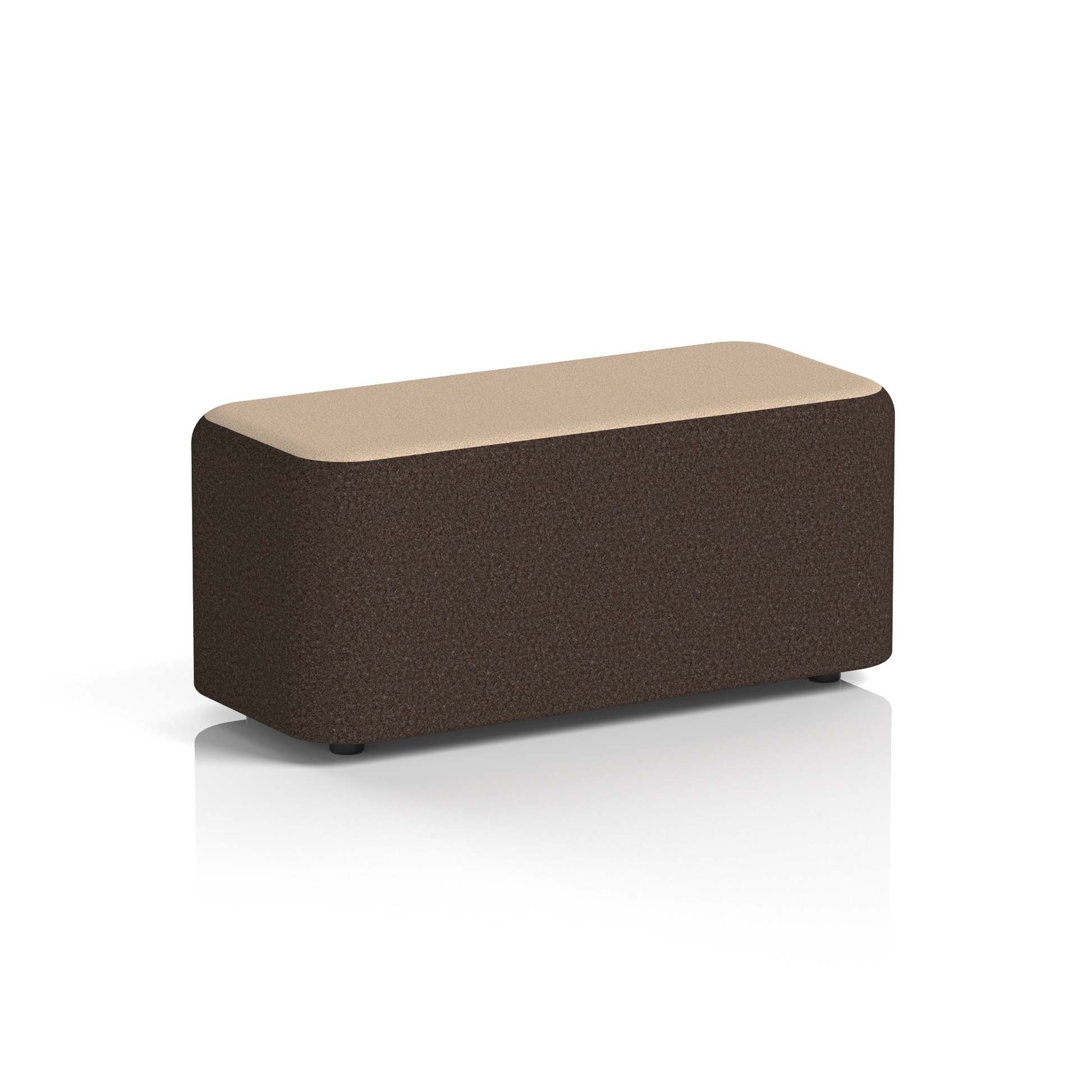 Harlestone Rectangular Stool in Two Tone
