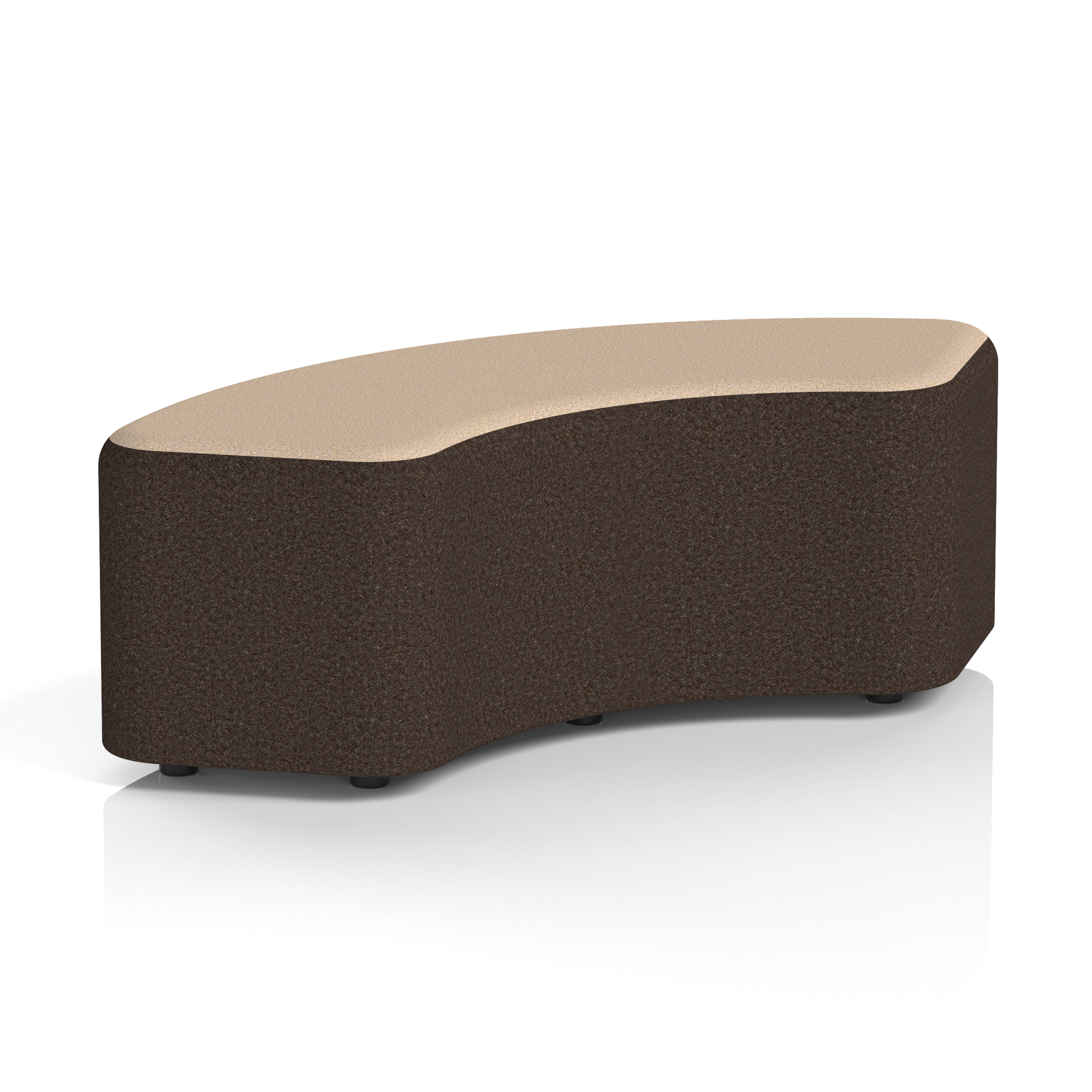 Harlestone Curved Stool in Two Tone