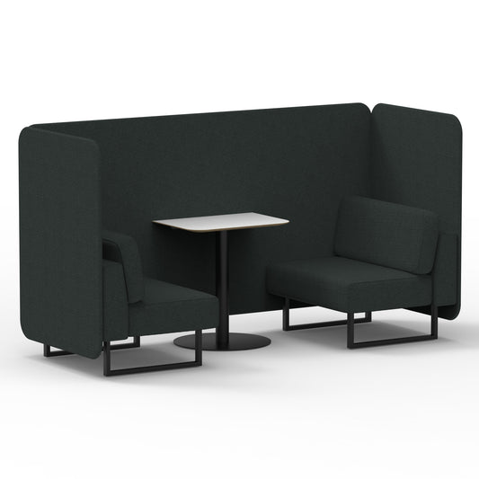 Brixworth Bench Booth With White Table In Single Tone