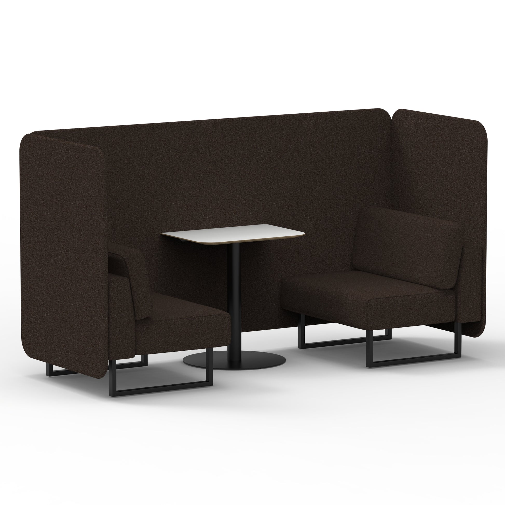 Brixworth Bench Booth With White Table In Single Tone