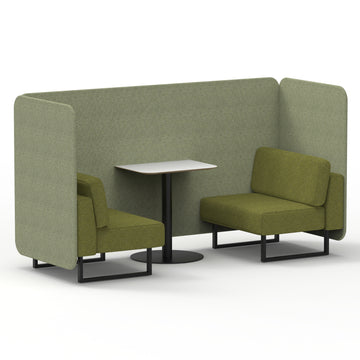 Rivet - Burnish Panels And Olive Sofa