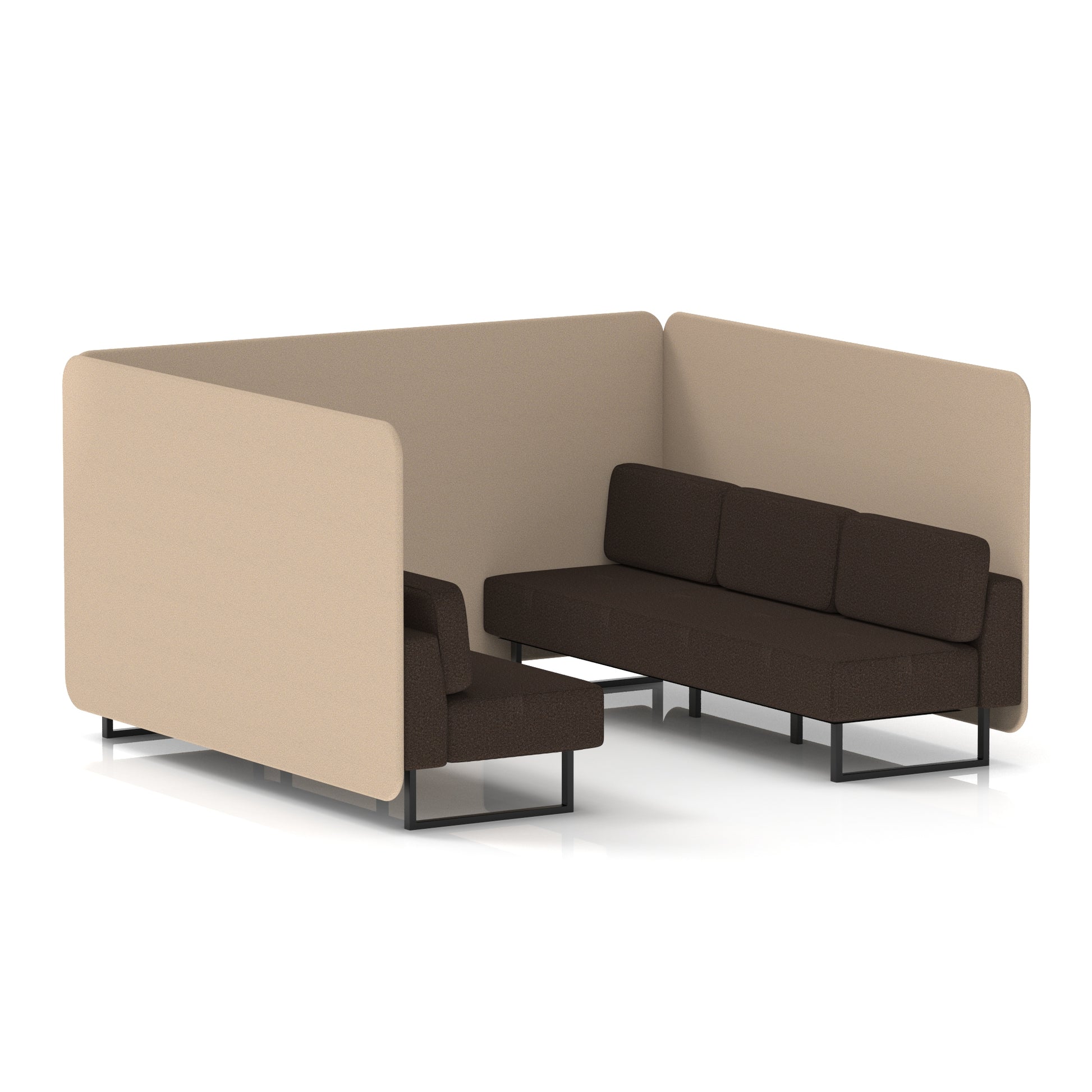 Brixworth Bench Booth in Two Tone