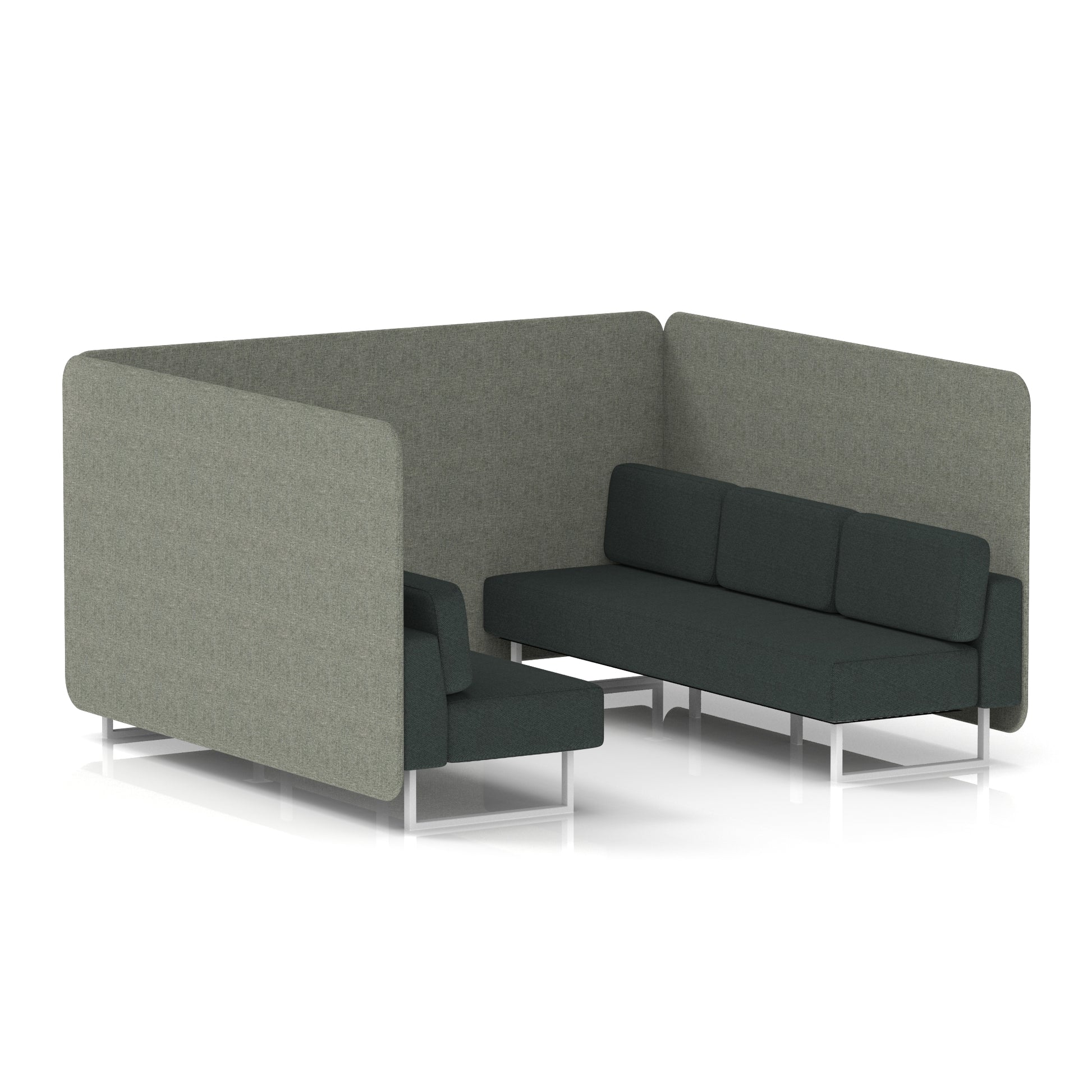 Brixworth Bench Booth in Two Tone