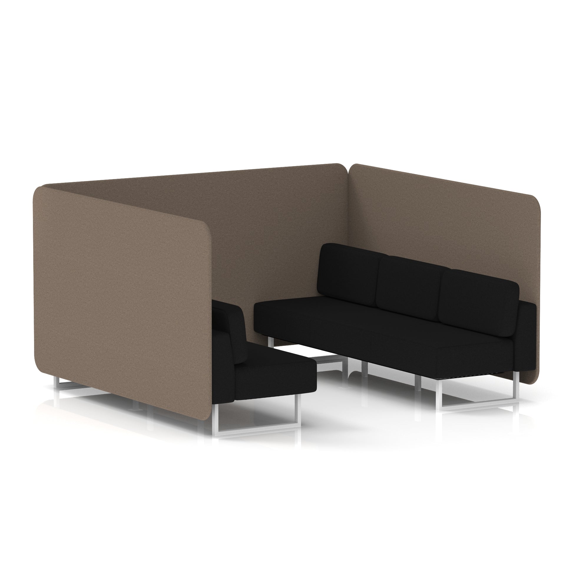 Brixworth Bench Booth in Two Tone