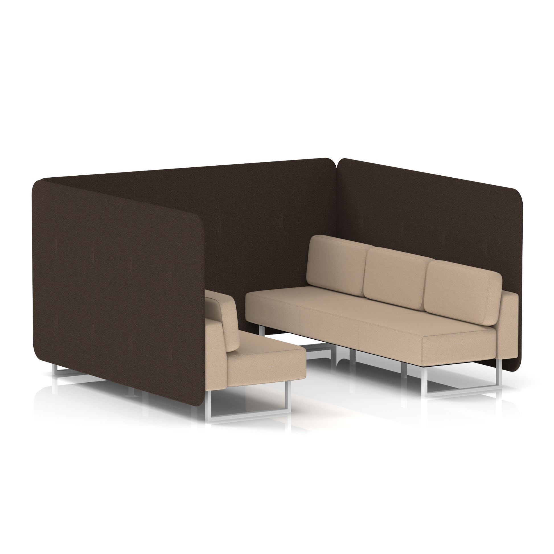 Brixworth Bench Booth in Two Tone