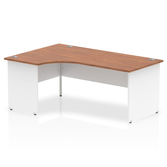 OE - Impulse 1800mm Left Crescent Desk Panel End Leg Two Tone