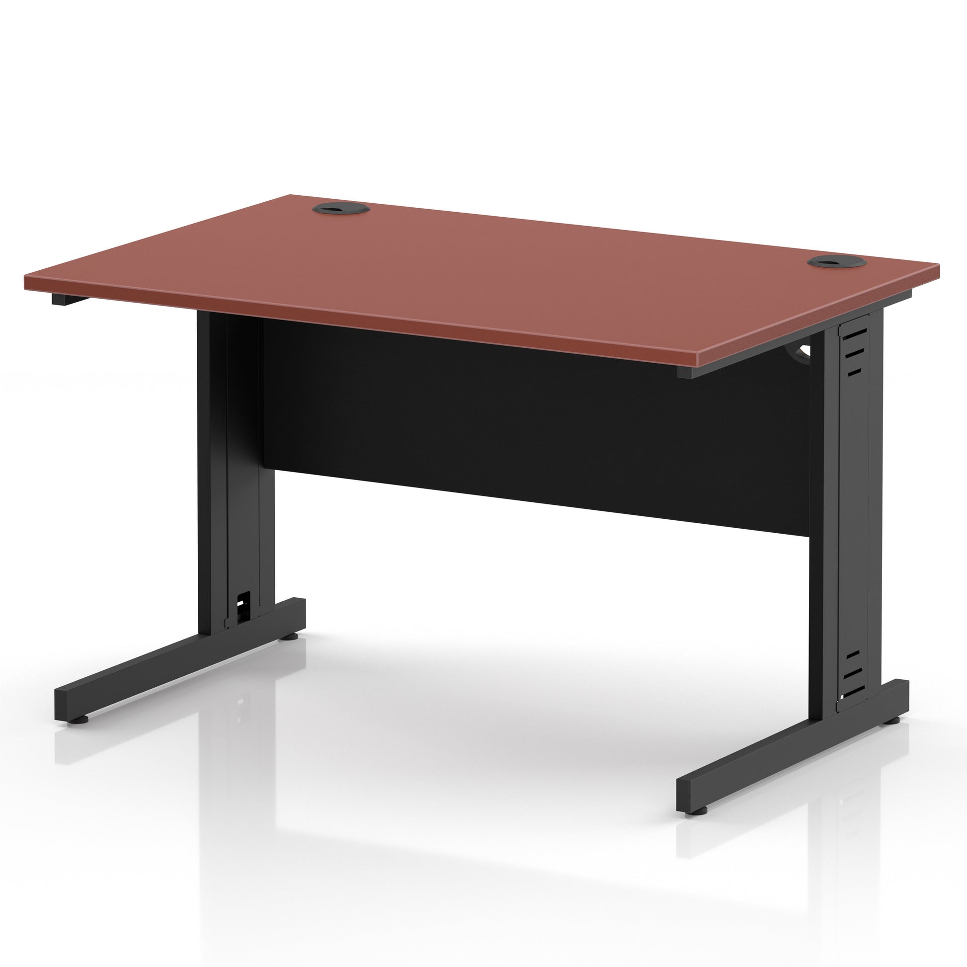 Impulse 1200mm Straight Desk Cable Managed Leg