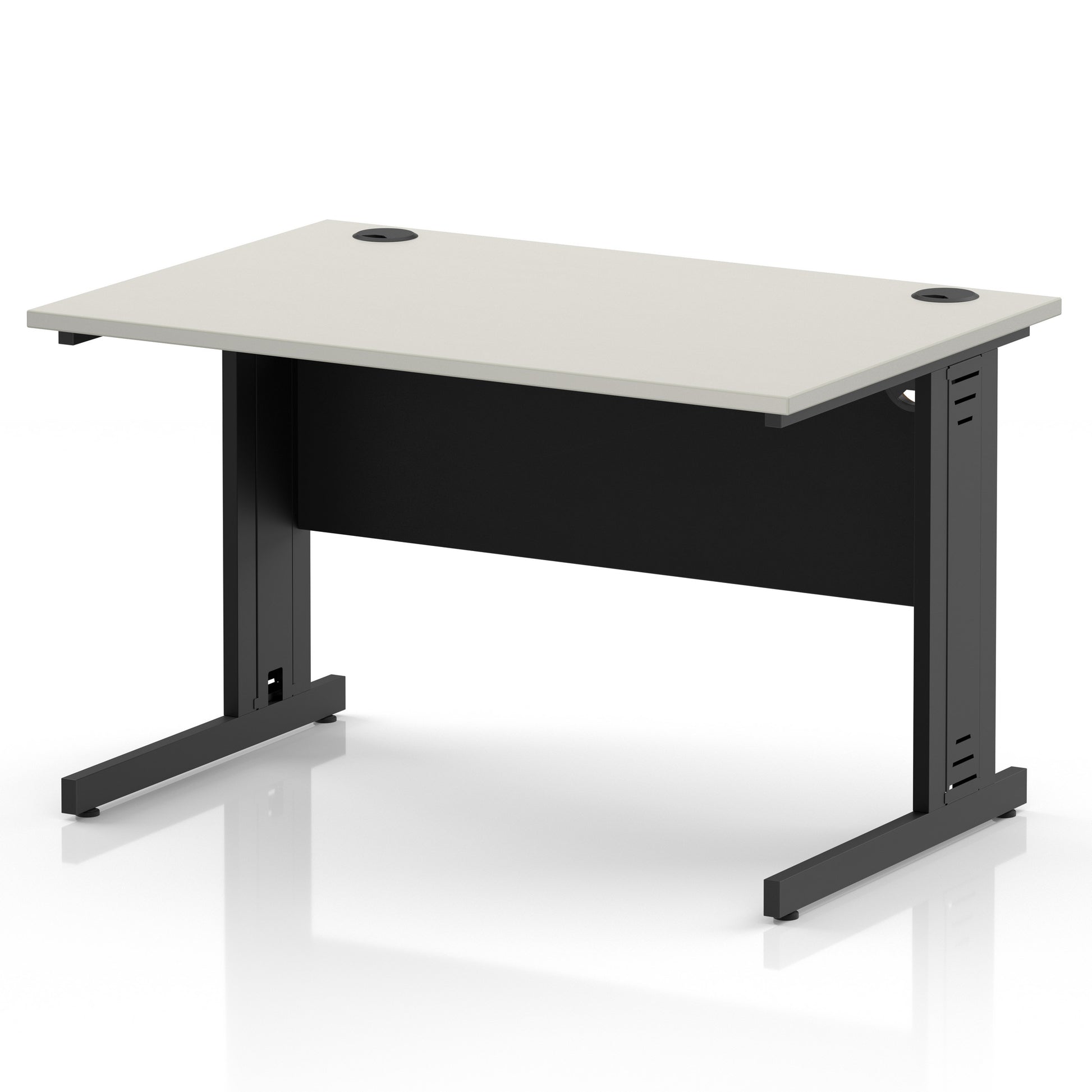 Impulse 1200mm Straight Desk Cable Managed Leg