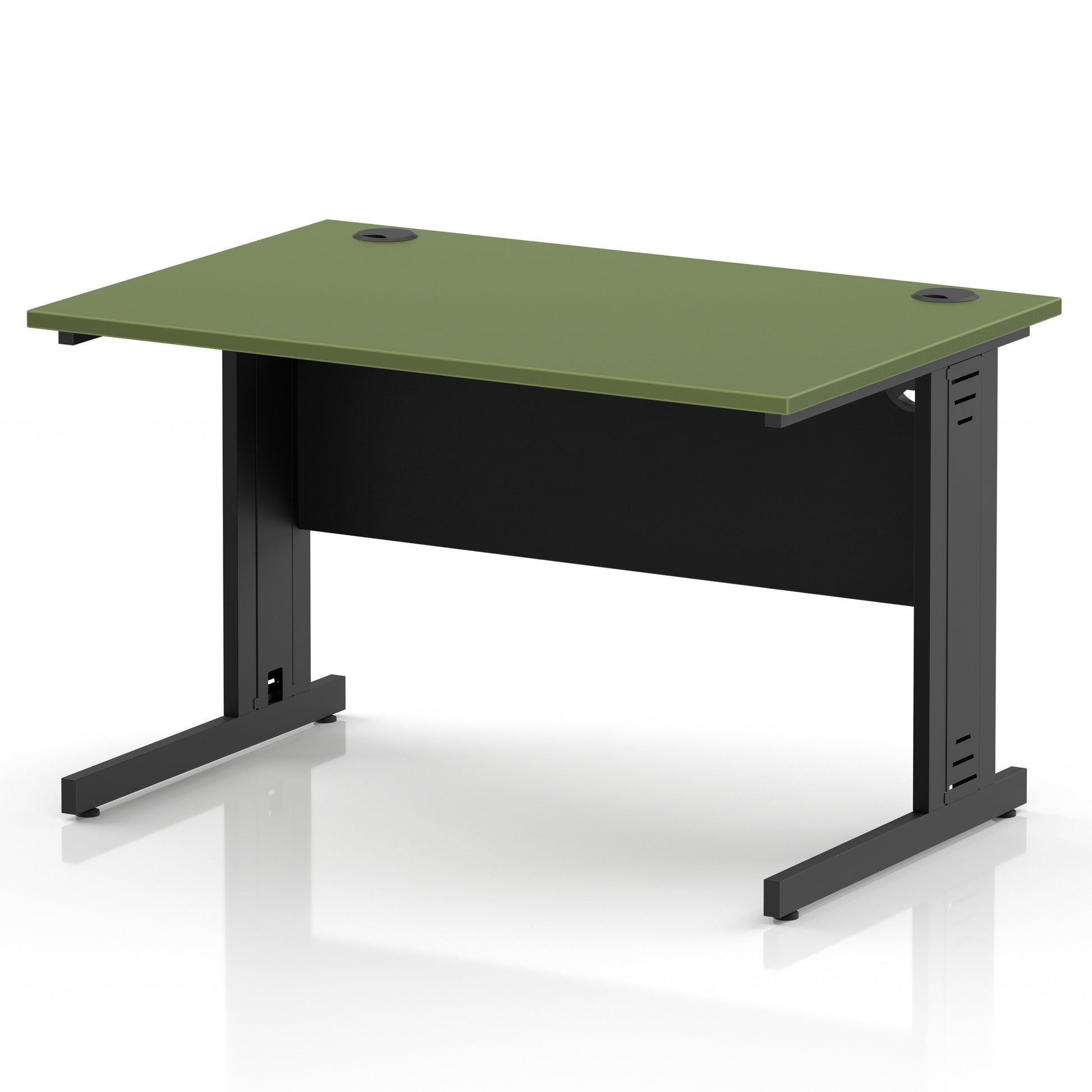 Impulse 1200mm Straight Desk Cable Managed Leg
